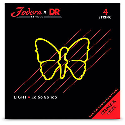 Fodera Guitars x DR Strings Stainless Steel 4-String Bass String Set -