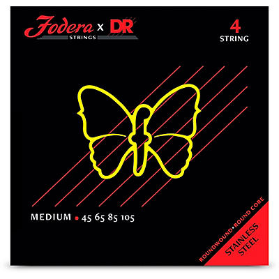Fodera Guitars x DR Strings Stainless Steel 4-String Bass String Set -