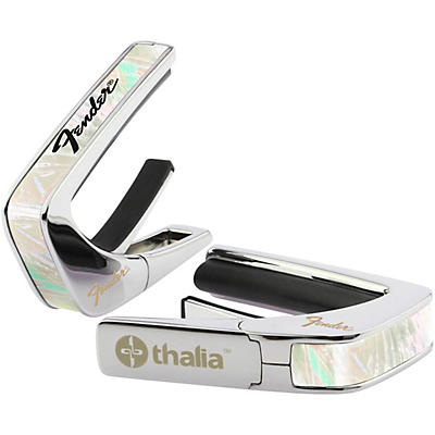 Thalia x Fender Chrome Finish White Mother of Pearl Capo