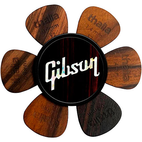 Thalia x Gibson Pick Puck Pick Holder Ebony Inked W/ Pearl Logo