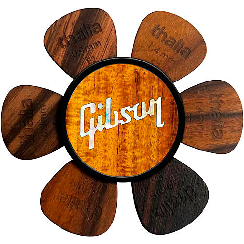 Thalia x Gibson Pick Puck Pick Holder Koa W/ Pearl Logo