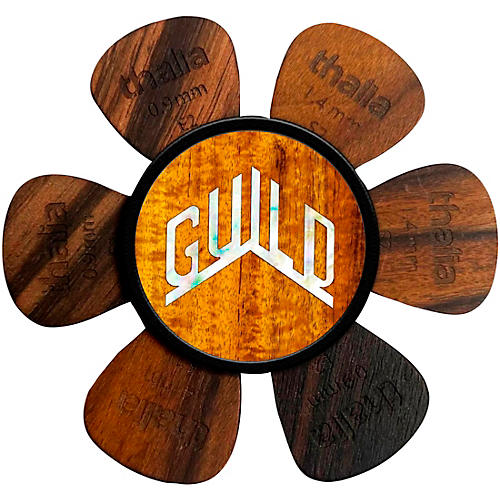 Thalia x Guild Pick Puck Pick Holder Koa W/ Pearl Logo