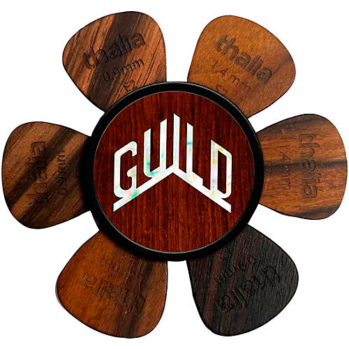 Thalia x Guild Pick Puck Pick Holder Rosewood W Pearl Logo