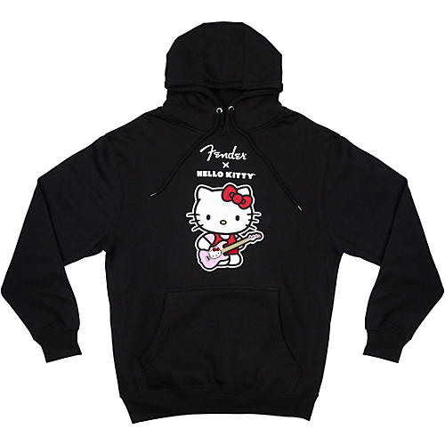 Fender x Hello Kitty Front Logo Hoodie Large Black