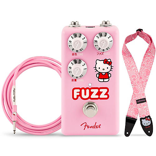 x Hello Kitty Fuzz Pedal Bundle With Strap & Cable