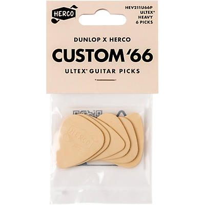 Dunlop x Herco Custom '66 Ultex Cream Guitar Picks