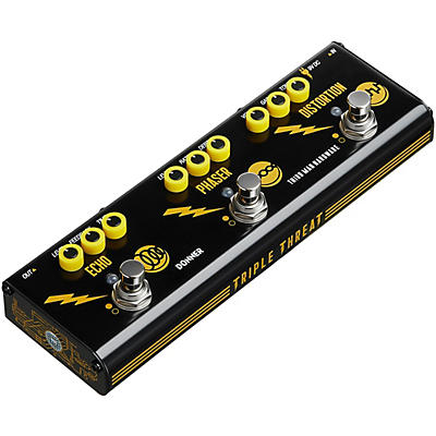 Donner x Third Man Hardware Triple Threat Echo/Phaser/Distortion Multi-Effects Pedal -